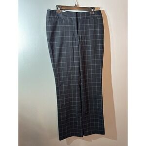 The Limited Bootcut Pants Size 6 Higher Rise Classic Fit Black White Plaid